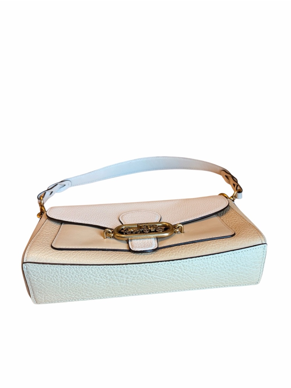 Coach Georgie color block 2 way pebbled leather bag - Picture 8 of 10